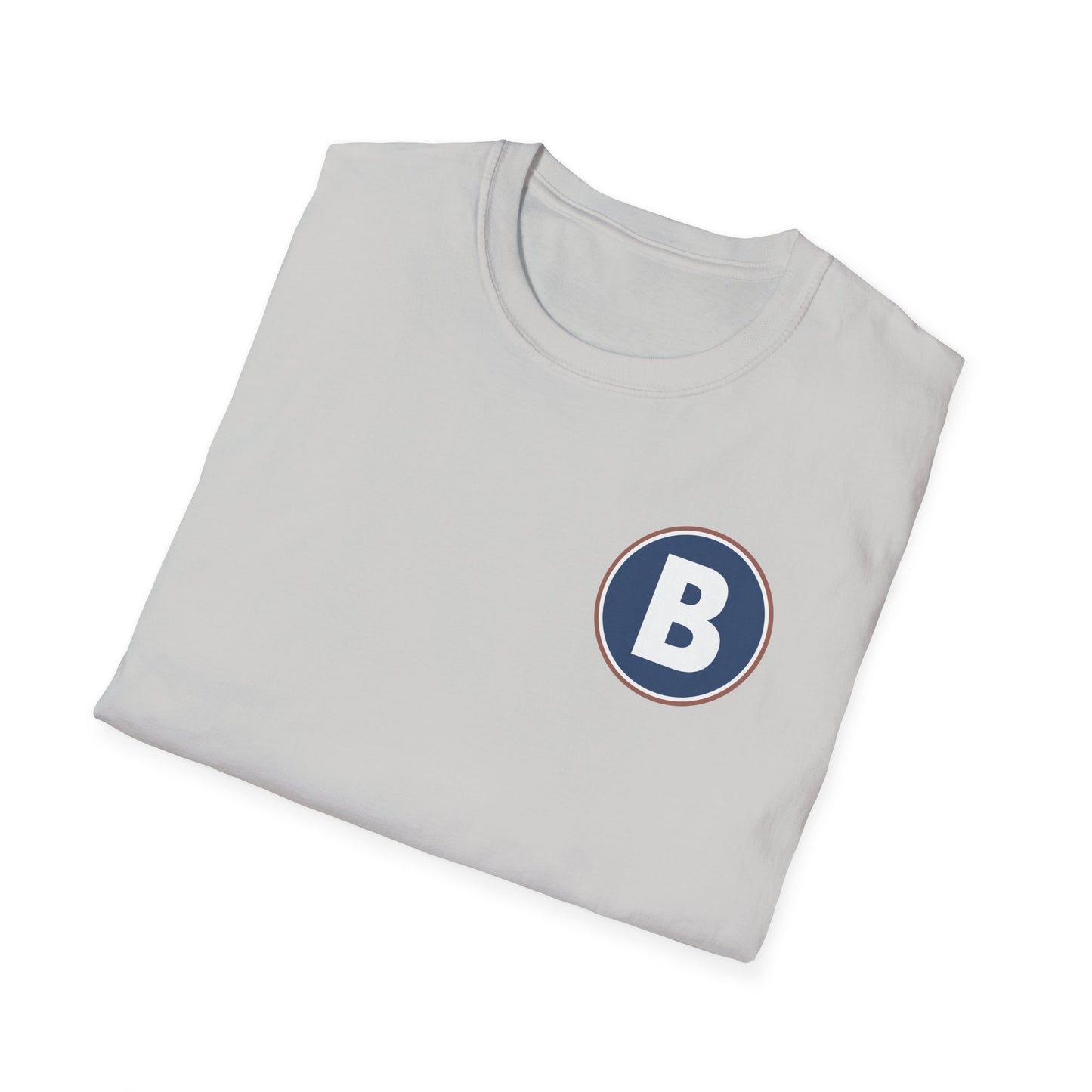 B Logo Front - Unisex Softstyle T-Shirt