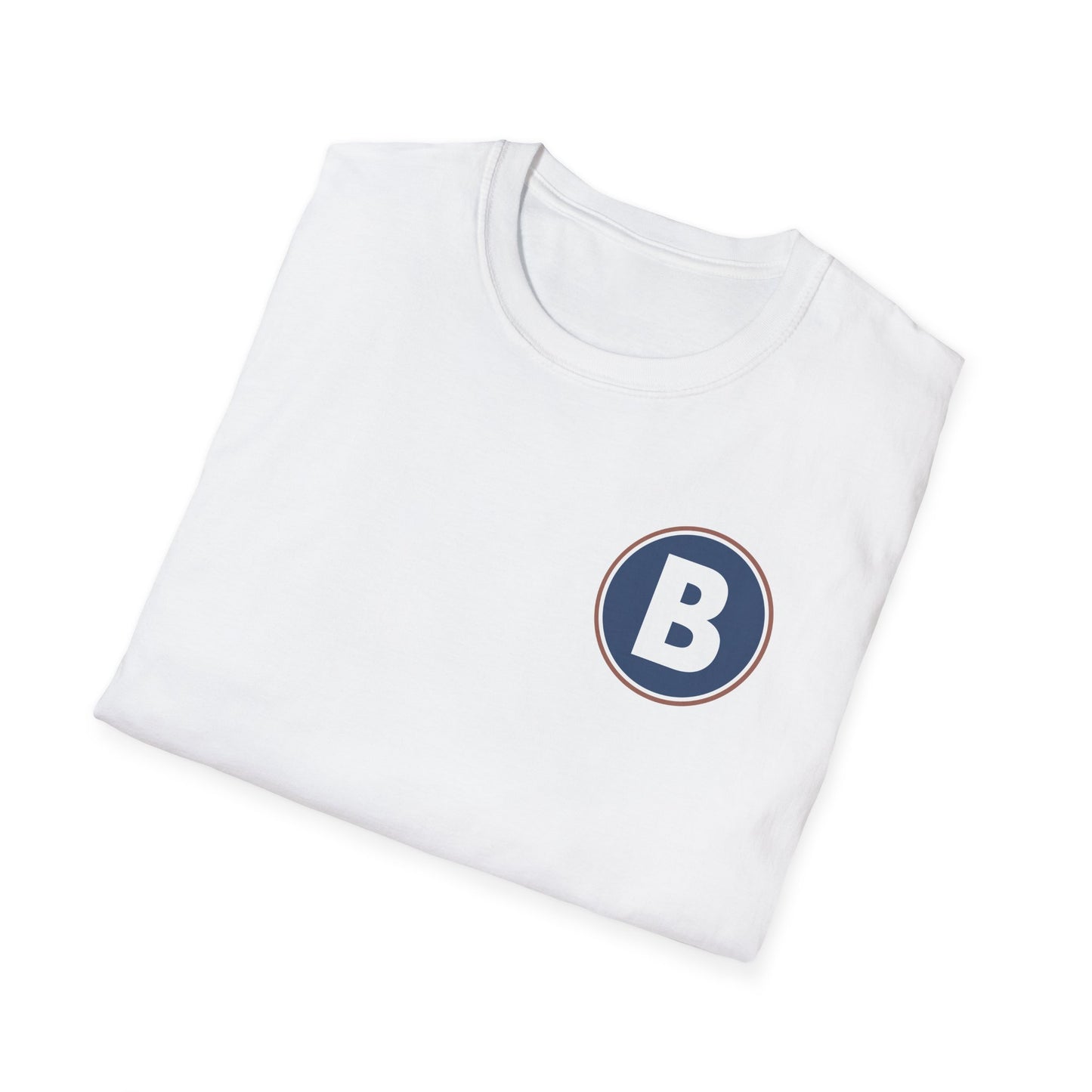 B Logo Front - Unisex Softstyle T-Shirt
