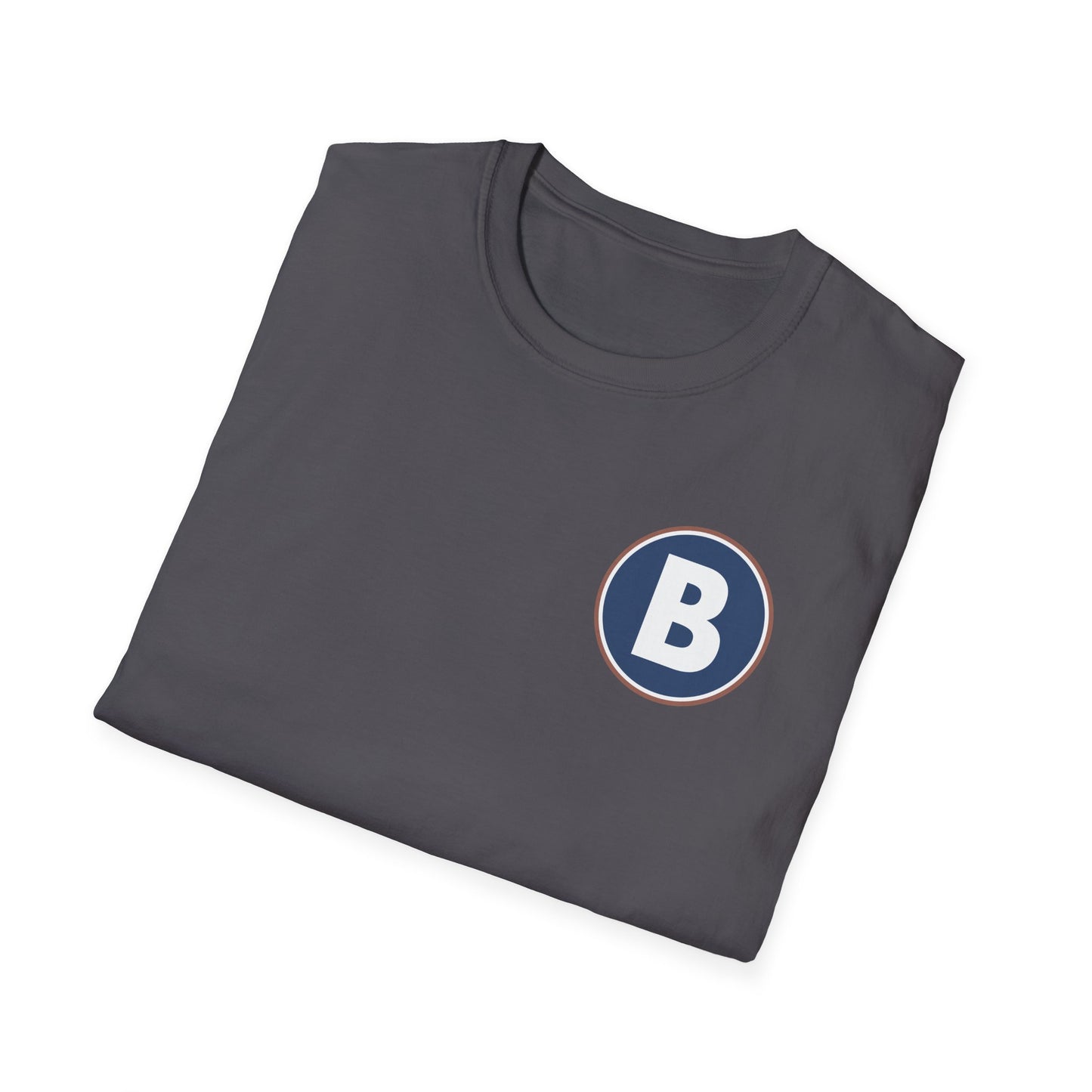 B Logo Front - Unisex Softstyle T-Shirt