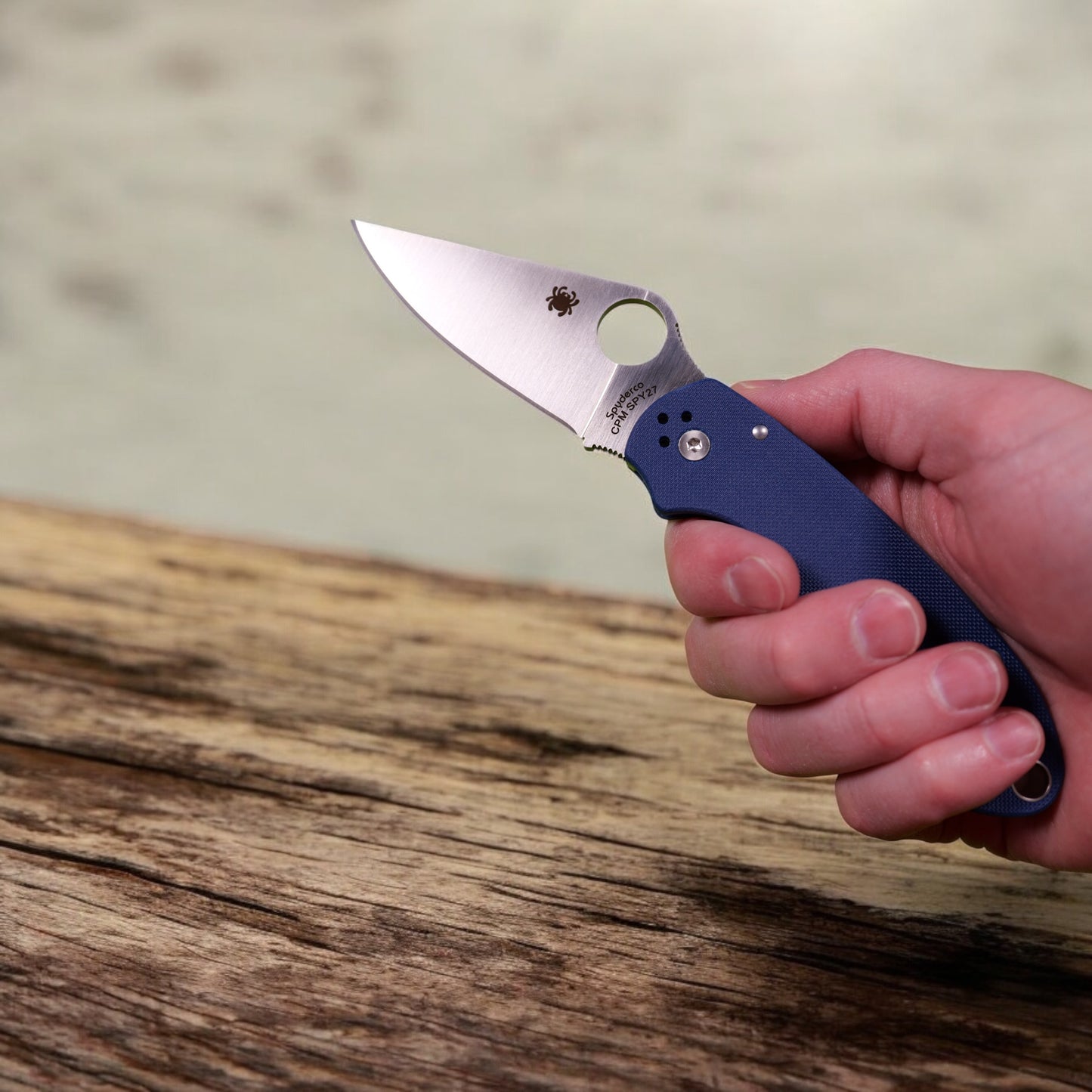 Spyderco Para 3 - Cobalt G10 & Satin SPY27 | EDC Knife