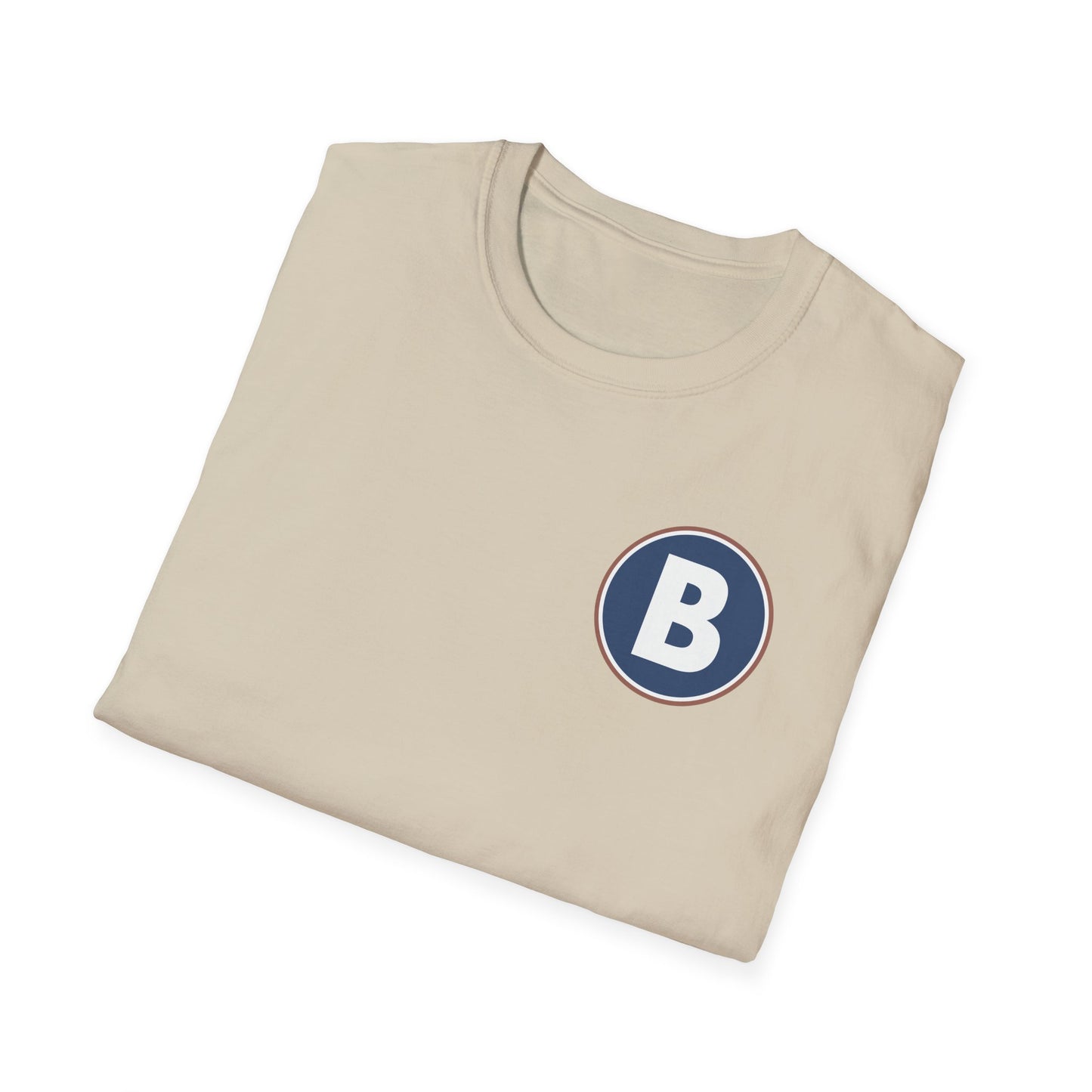 B Logo Front - Unisex Softstyle T-Shirt