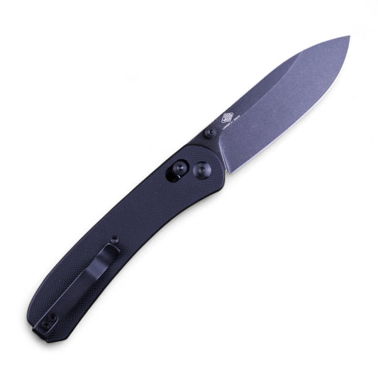 Knafs Lander 2 - Black G10 & Black Stonewash S35VN | EDC Knife