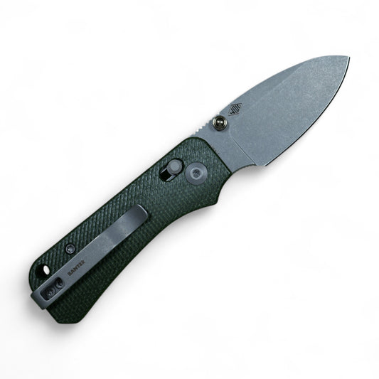 Civivi Baby Banter 2 - Green Micarta & Stonewash Nitro-V | EDC Knife