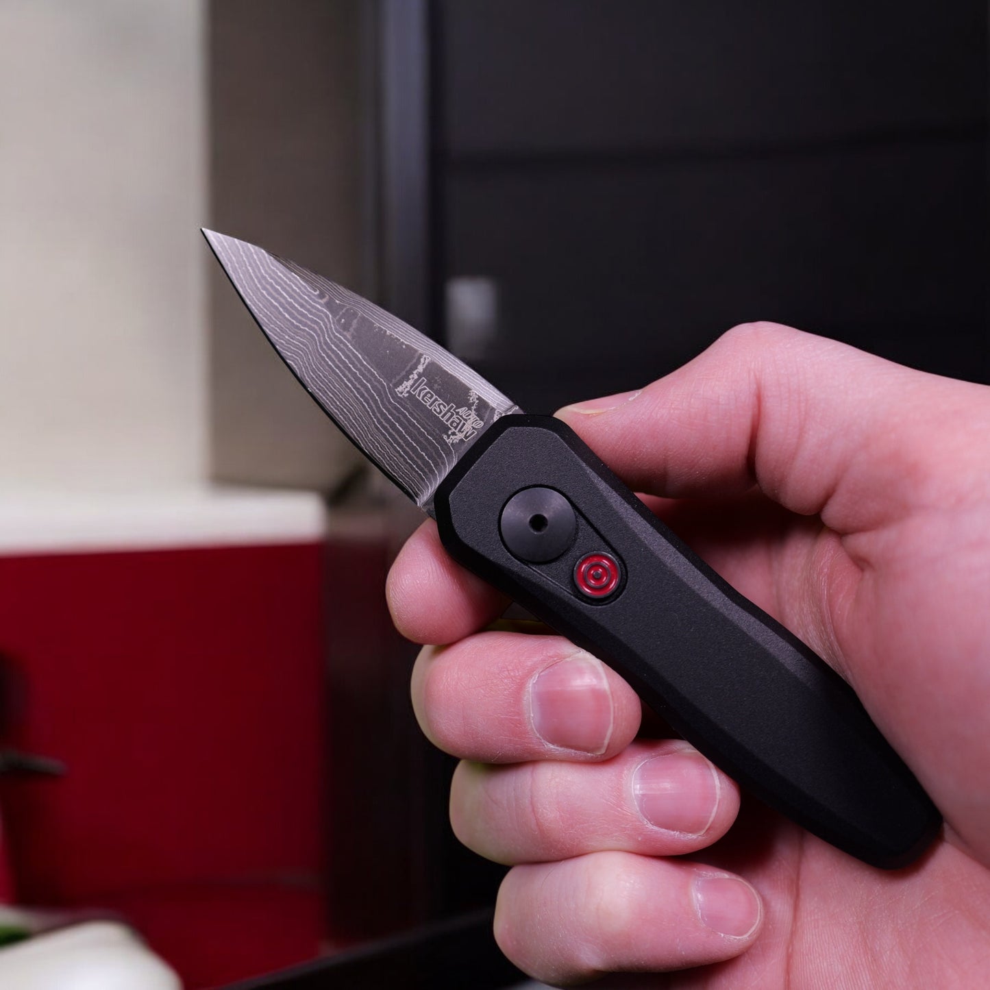 Kershaw Launch 4 - Damascus | Automatic Knife