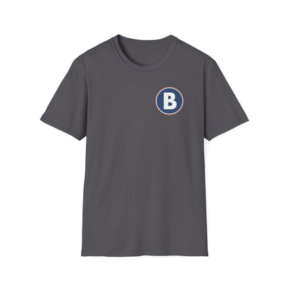 B Logo Front - Unisex Softstyle T-Shirt