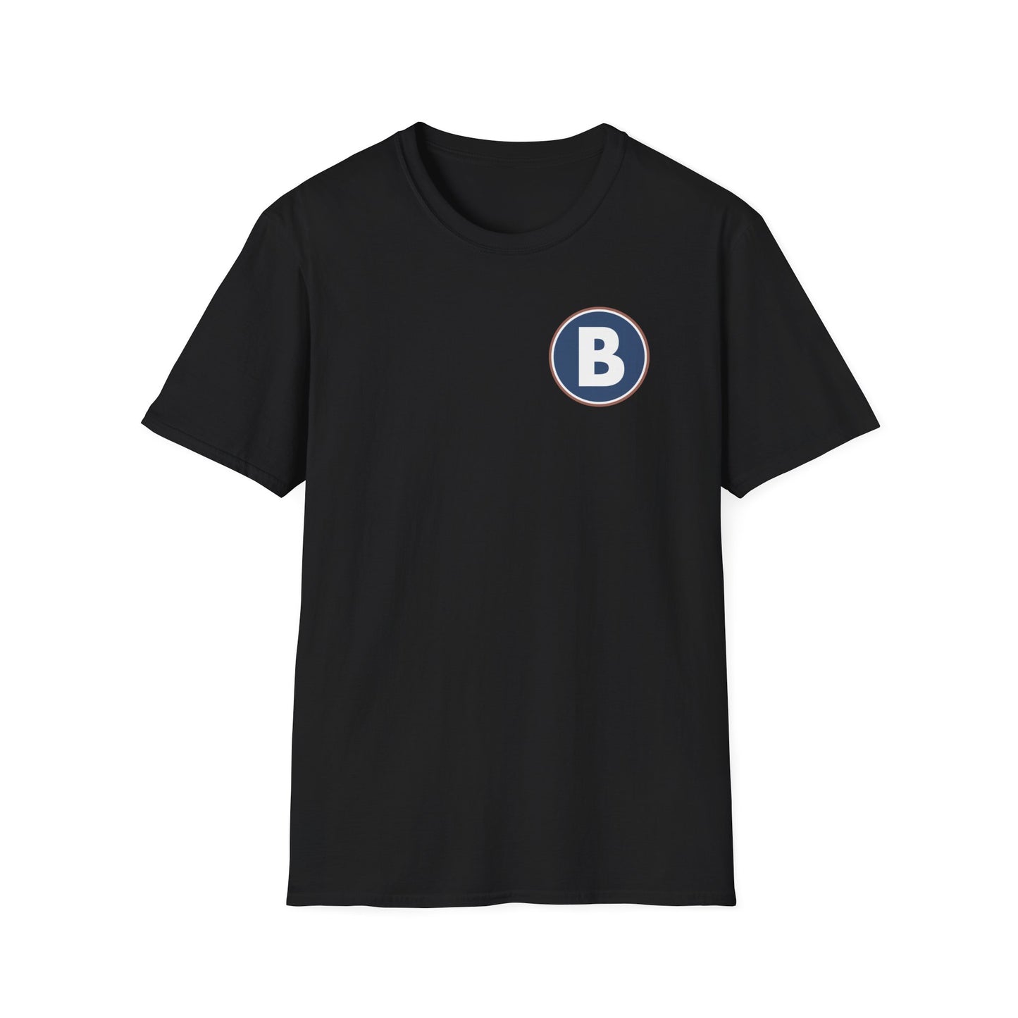 B Logo Front - Unisex Softstyle T-Shirt