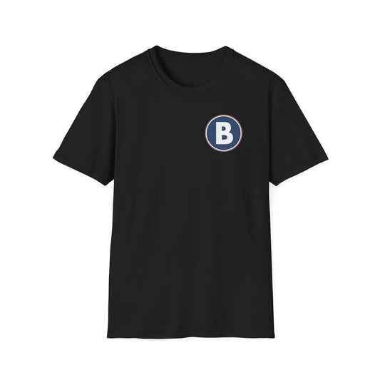 B Logo Front - Unisex Softstyle T-Shirt