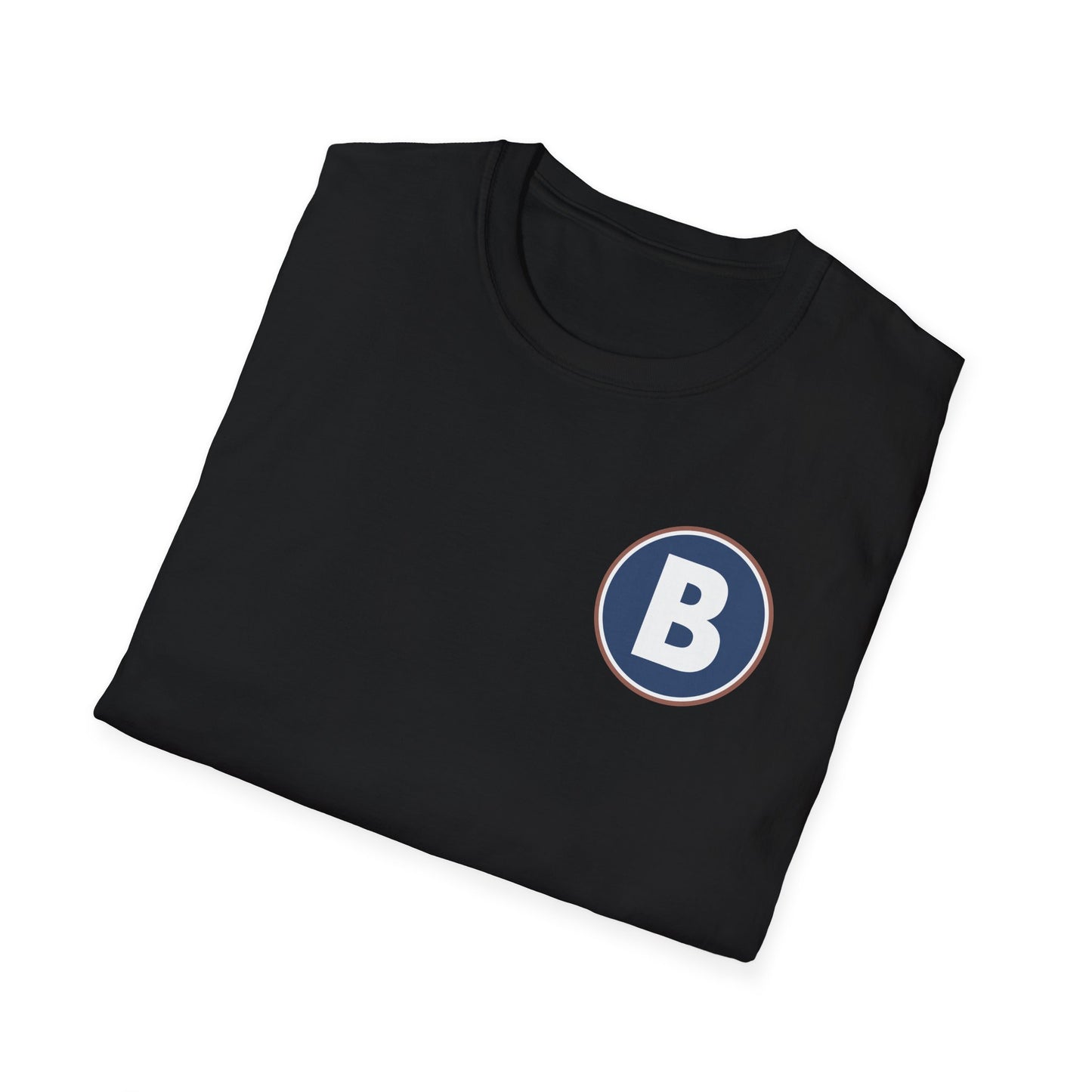 B Logo Front - Unisex Softstyle T-Shirt