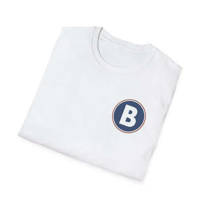 B Logo Front - Unisex Softstyle T-Shirt