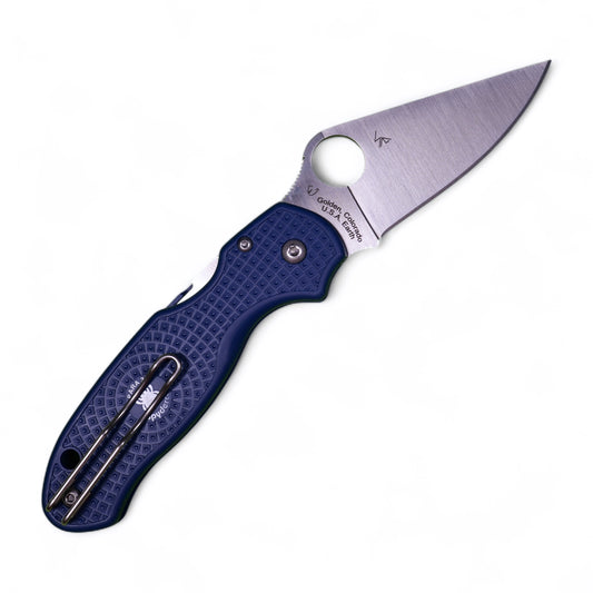 Spyderco Para 3 - Blue Lightweight FRN & Satin SPY27 | EDC Knife