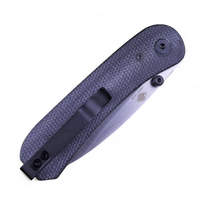 Knafs Lander 1 - Black Micarta & Satin 14C28N | EDC Knife