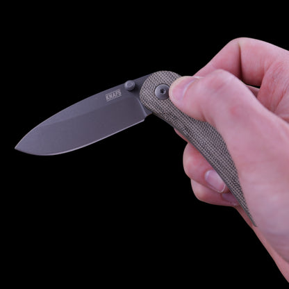 Knafs Lander 3 - Moondust Micarta & Gray S35VN | EDC Knife