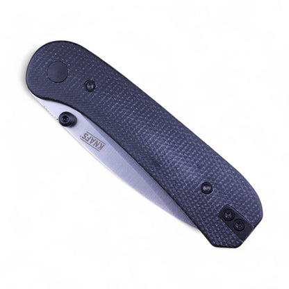 Knafs Lander 1 - Black Micarta & Satin 14C28N | EDC Knife