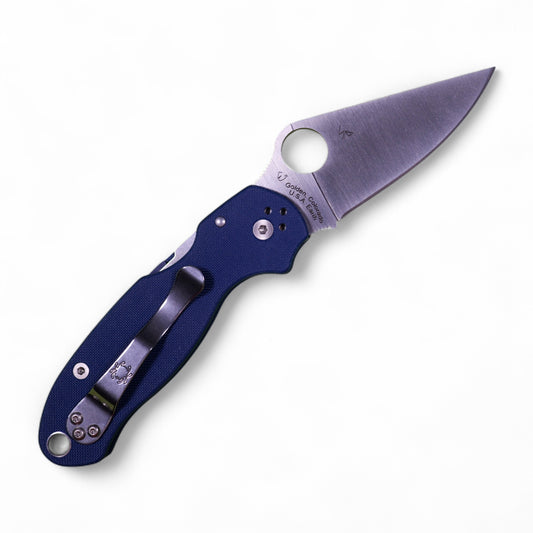 Spyderco Para 3 - Cobalt G10 & Satin SPY27 | EDC Knife
