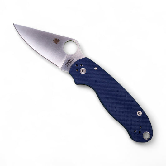 Spyderco Para 3 - Cobalt G10 & Satin SPY27 | EDC Knife